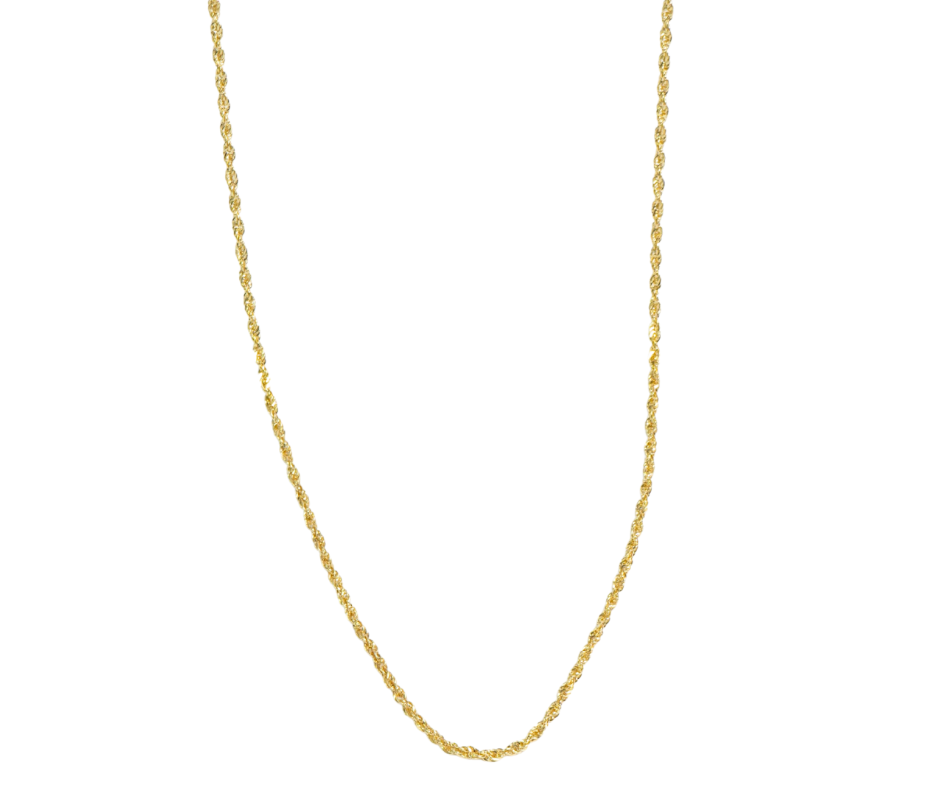 Cadena Tejido Soga de 20" en Oro 14K