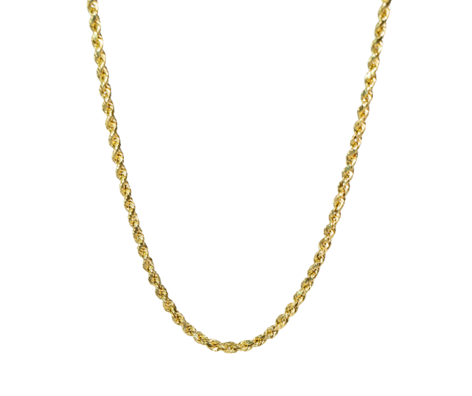 Cadena Tejido Soga de 16" en Oro 14K Nacional