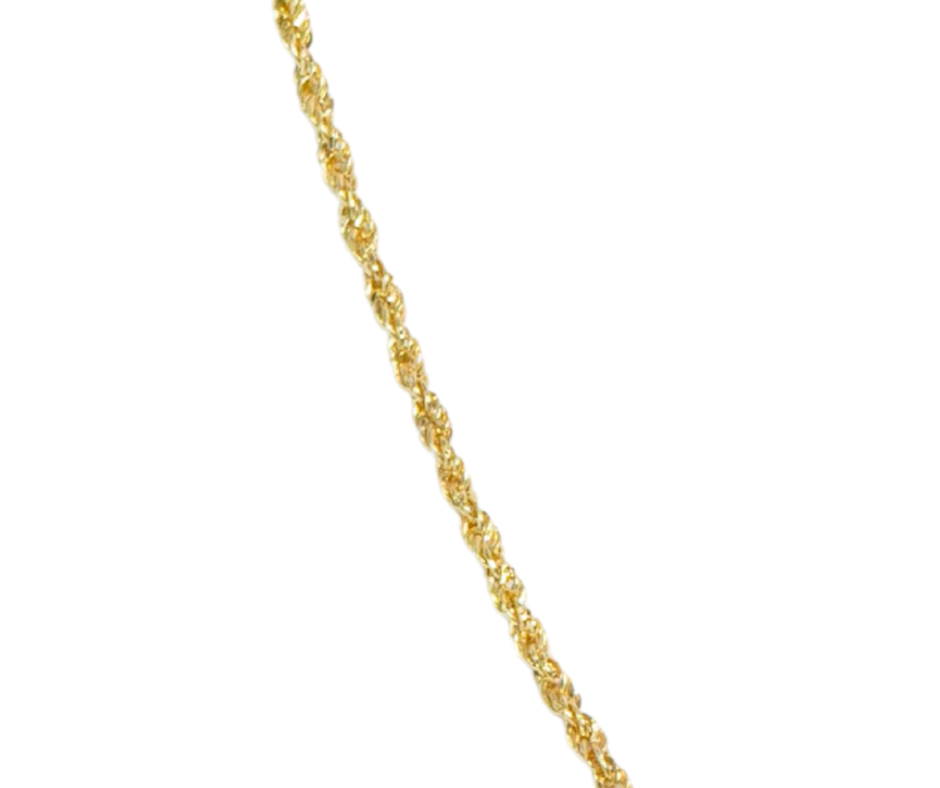 Cadena Tejido Soga de 20" en Oro 14K