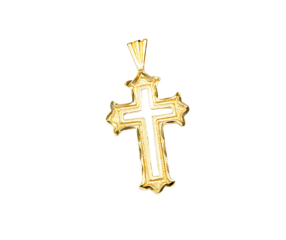 Dije Crucifijo  en Oro 14K
