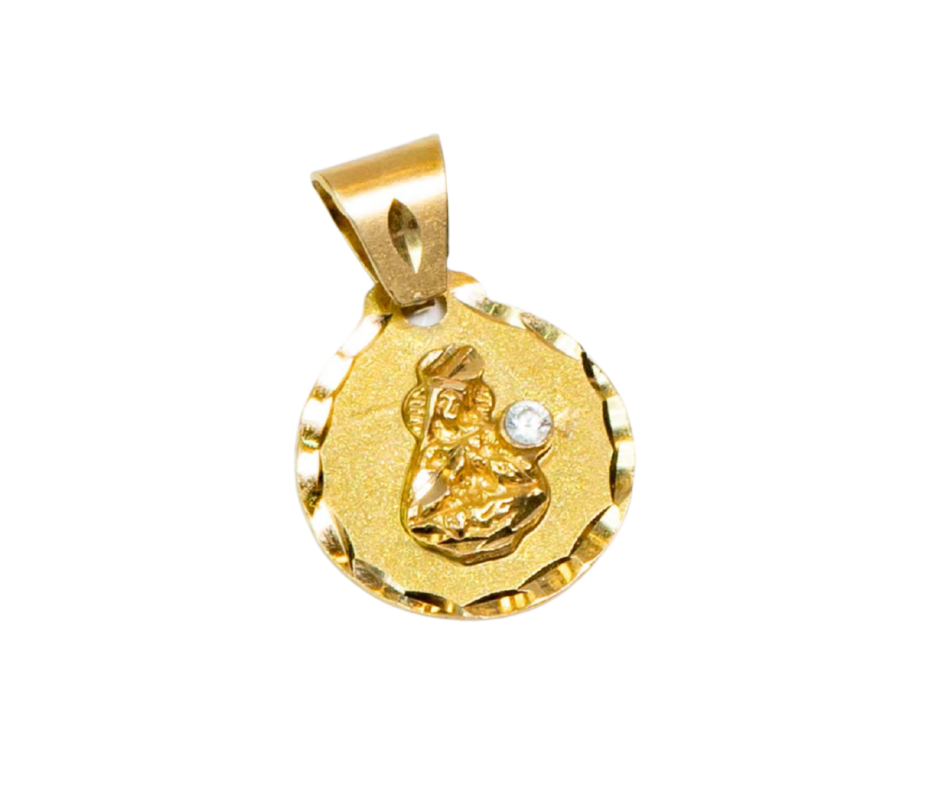 Medalla Virgen pequeña en Oro 14K