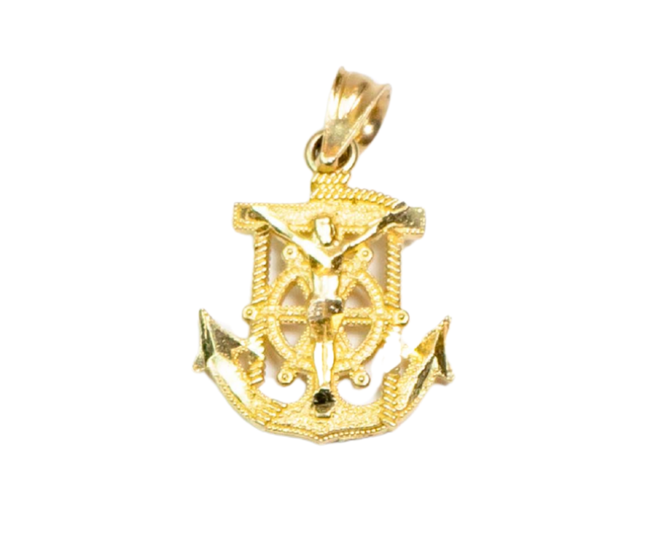 Dije Ancla en Oro 14K