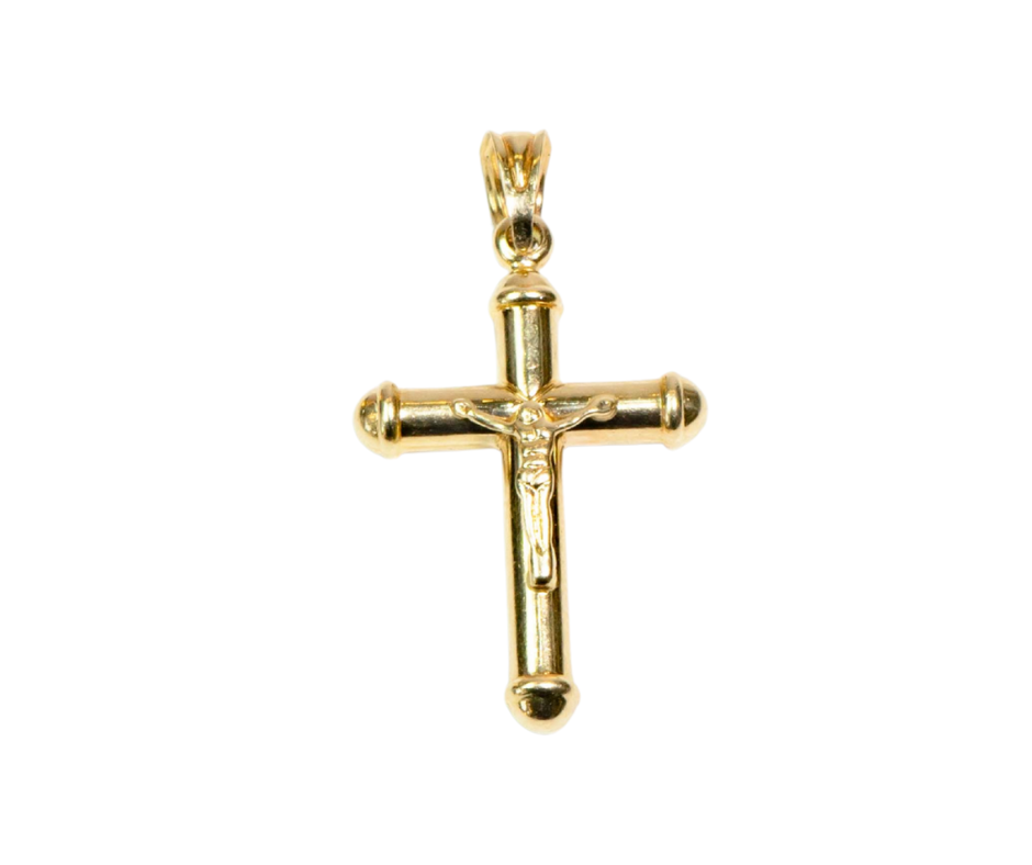 Dije Crucifijo en Oro 14K