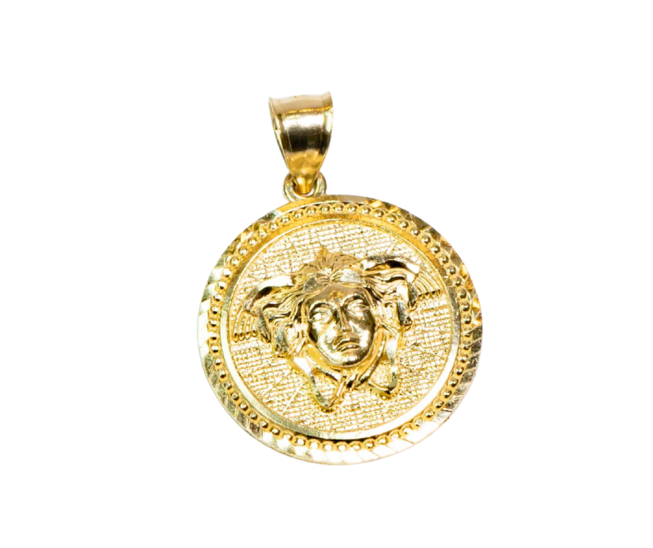 Dije Medusa en Oro 14K Nacional