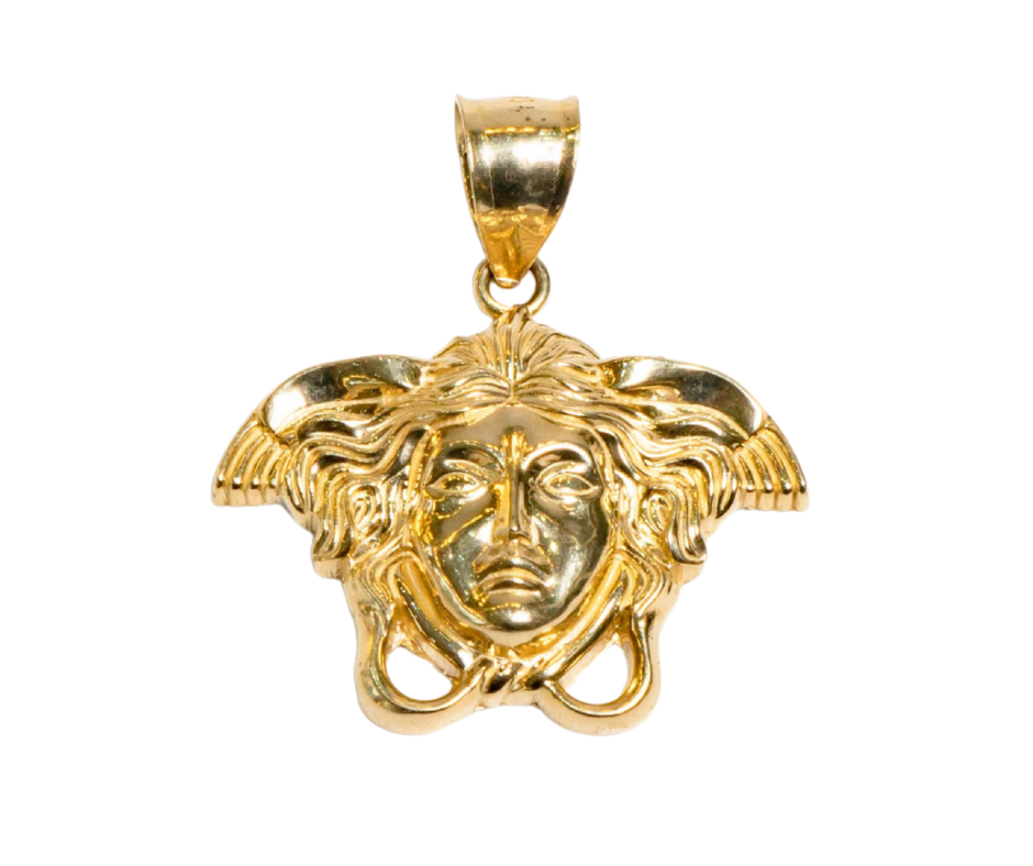 Dije Medusa en Oro 14K