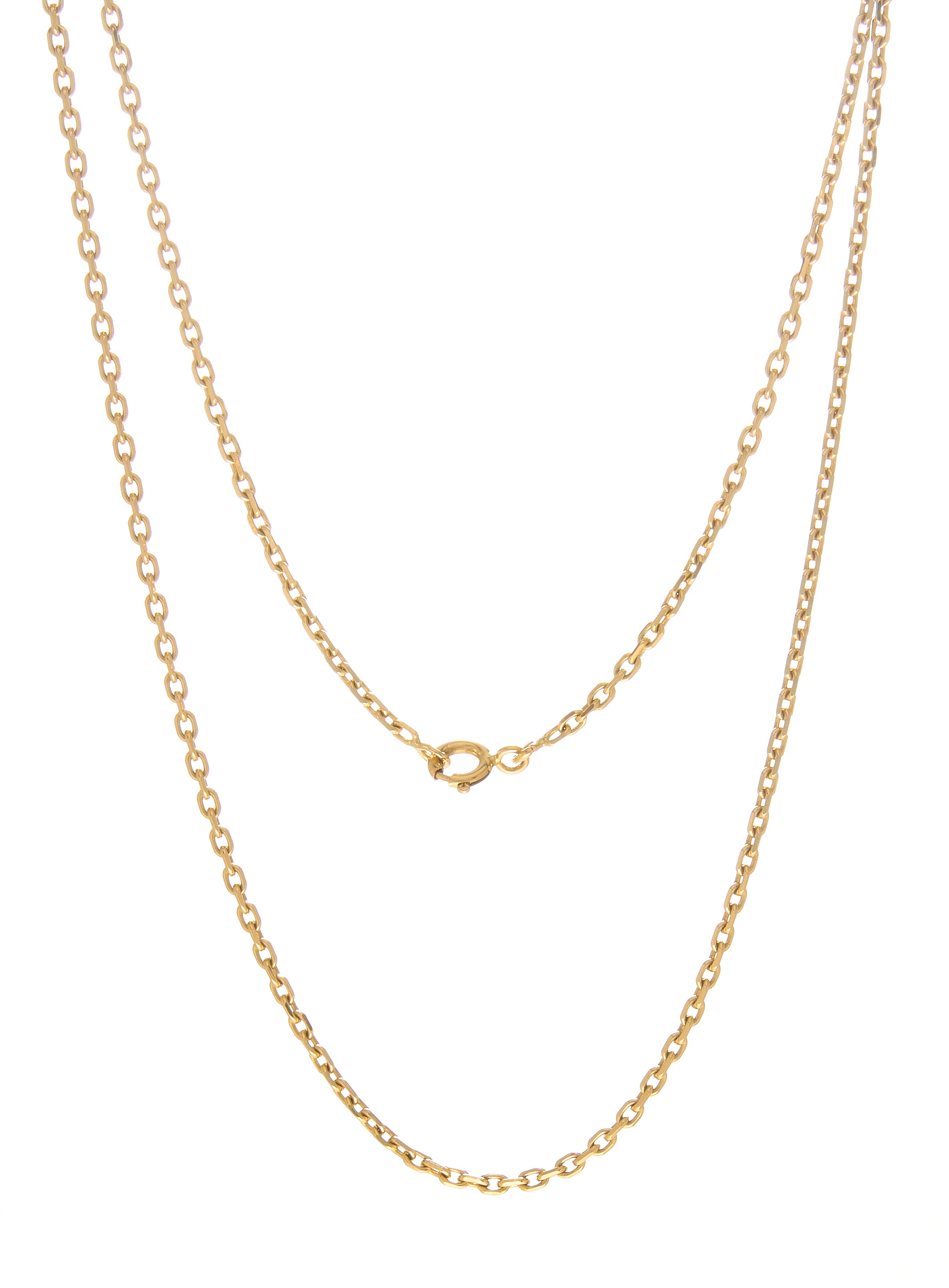 Cadena Estilo Cable Clásica Oro 18K